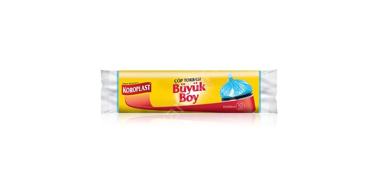 Koroplast Büyük Boy Çöp Torbası 65x80cm 10lu