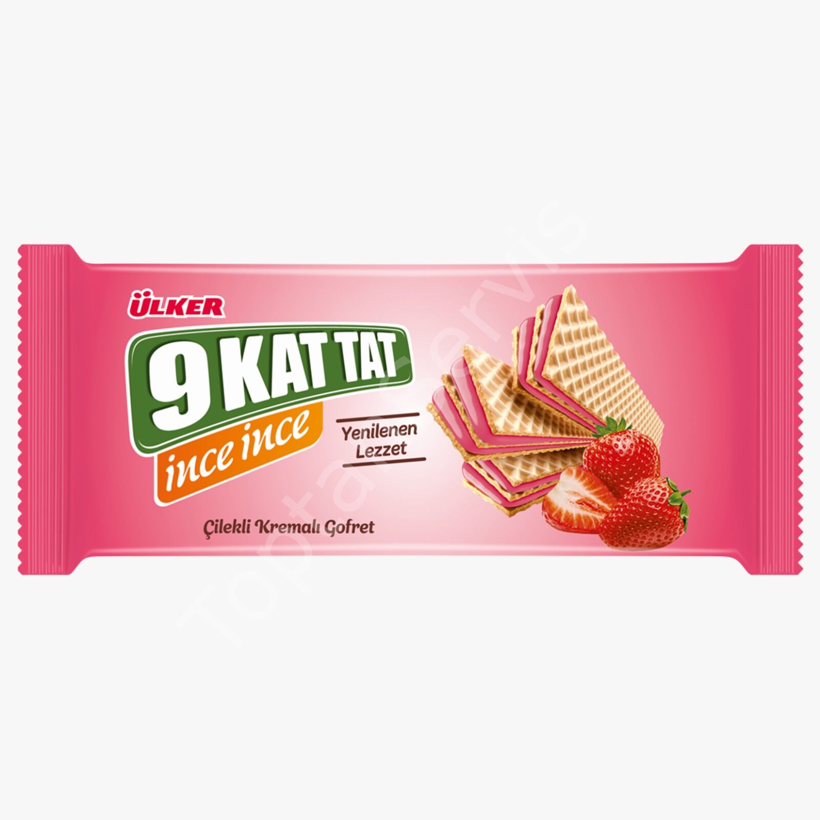Ülker 9 Kat Tat İnce Çilekli Gofret 114 gr 1 Adet