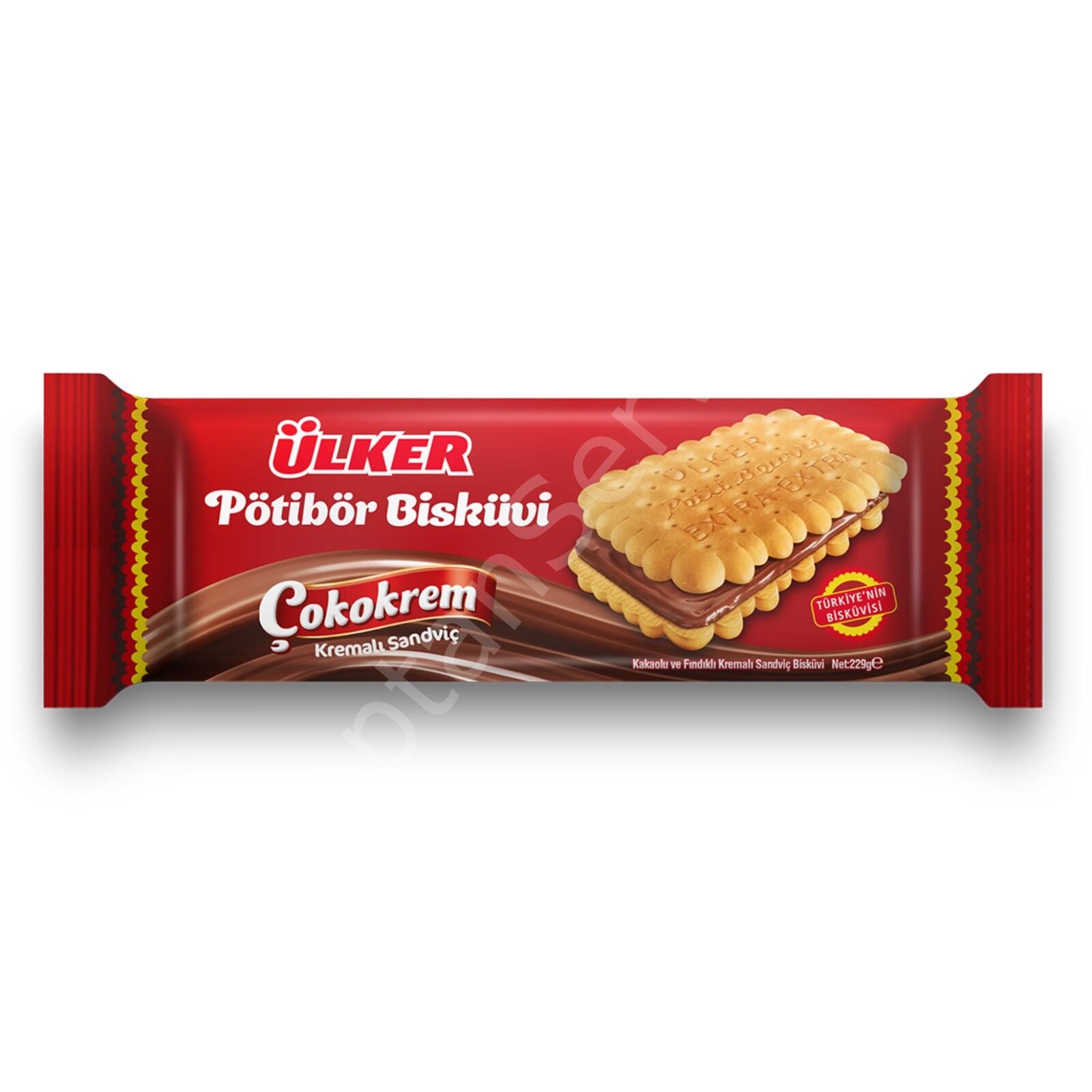 Ülker Pötibör Bisküvi Çokokrem Kremalı Sandviç 229 gr 1 Adet