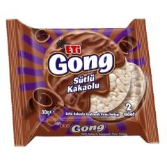 Eti Gong Sütlü Kokaolu Kaplamalı Pirinç Patlağı 30 gr 24 Adet