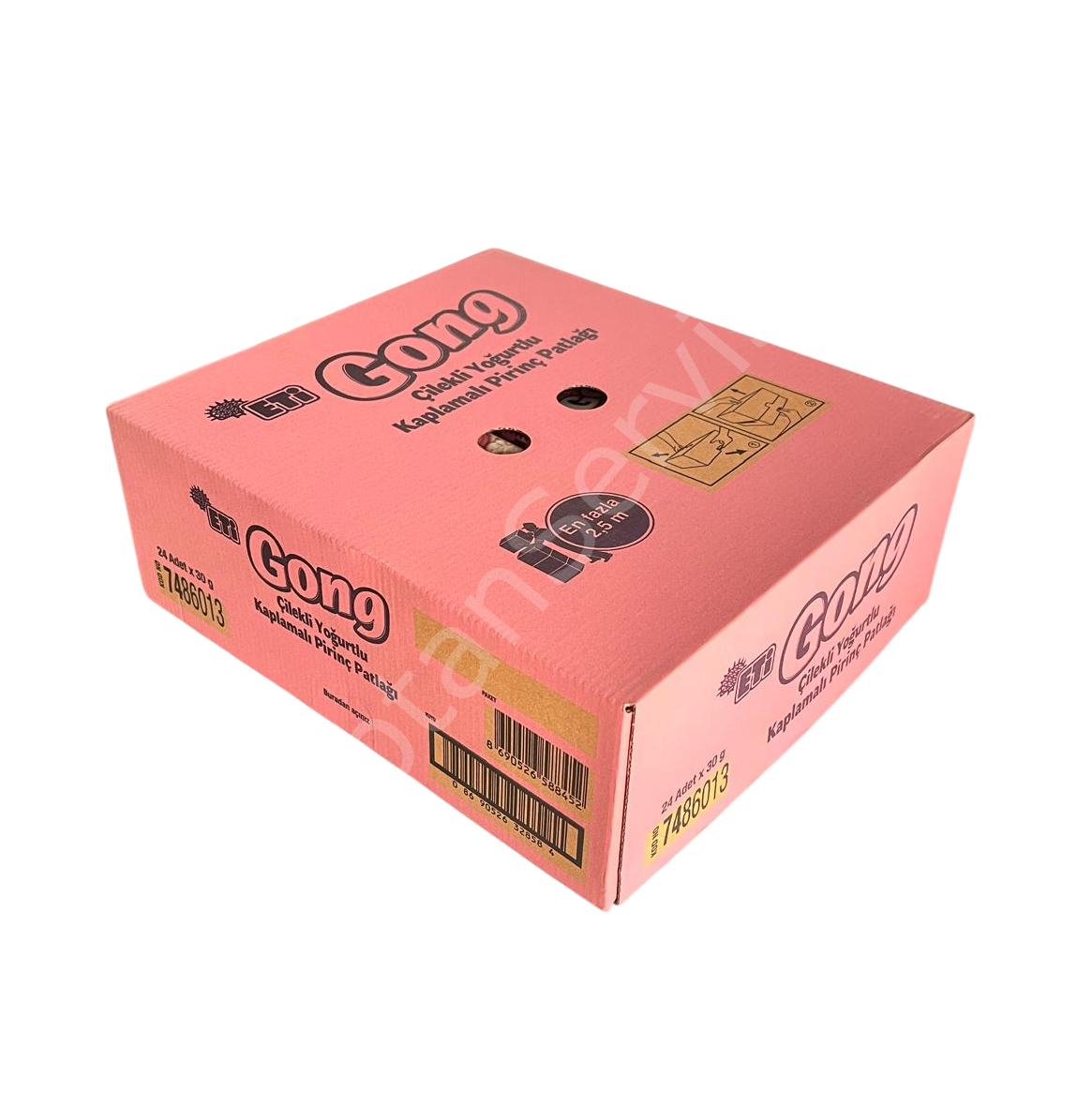 Eti Gong Çilekli Yoğurtlu Pirinç Patlağı 30 gr 24 Adet