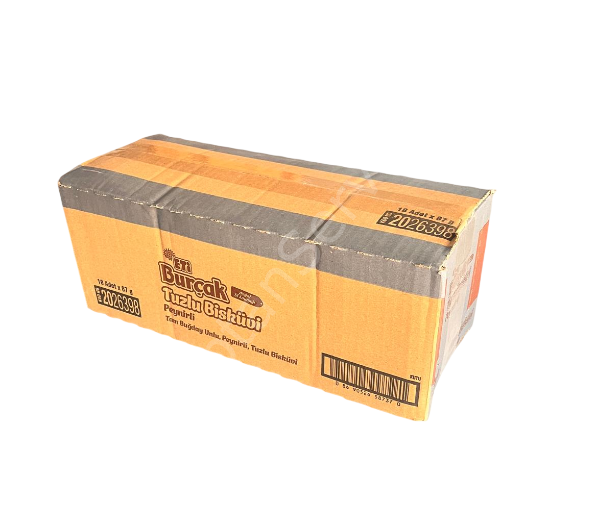Eti Burçak Peynirli Tuzlu Bisküvi 87 gr 18 Adet