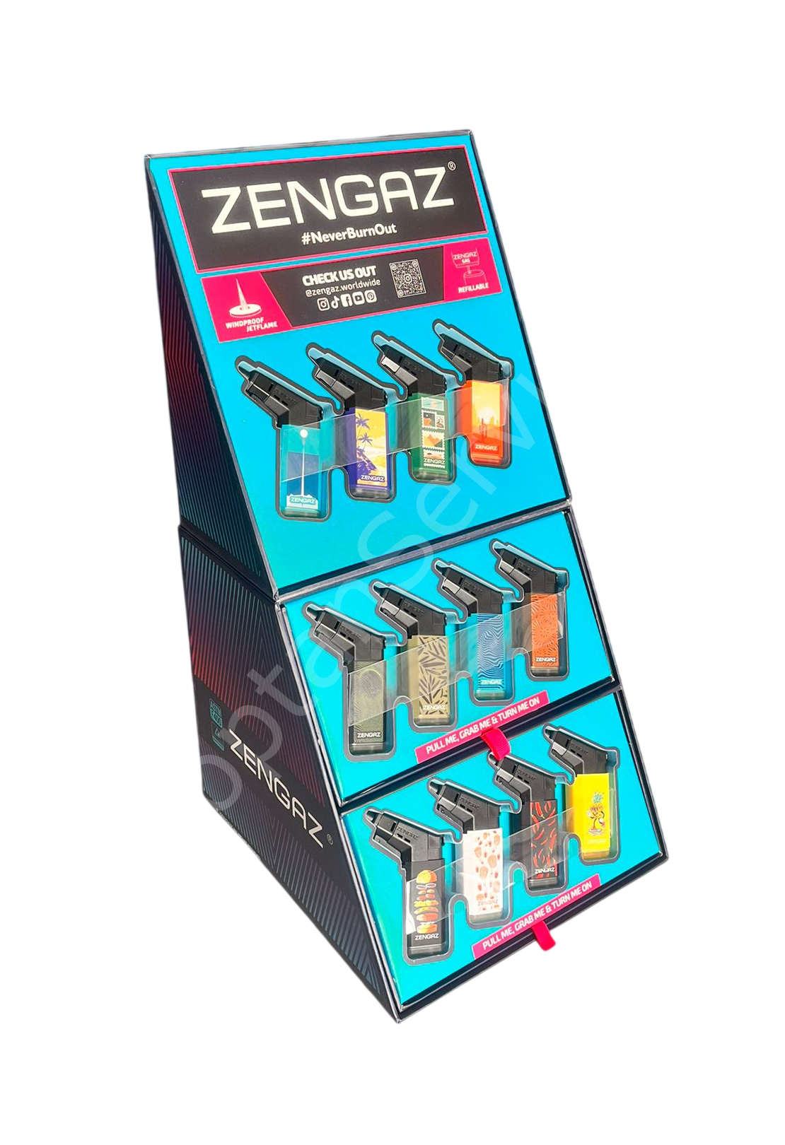 Zengaz Rezisdanslı Rüzgar Çakmağı 48 Adet ZL-19