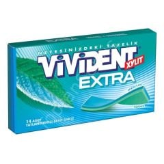 Vivident Cüzdan Extra Nane Aromalı Sakız 18 adet
