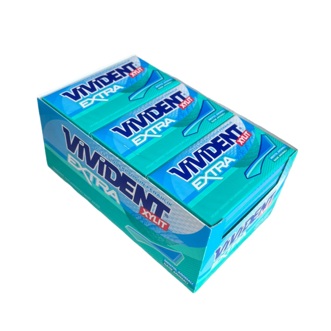 Vivident Cüzdan Extra Nane Aromalı Sakız 18 adet