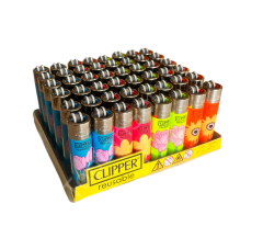 Clipper Pocket Çiçek Desenli Taşlı Çakmak 48 Adet 7821