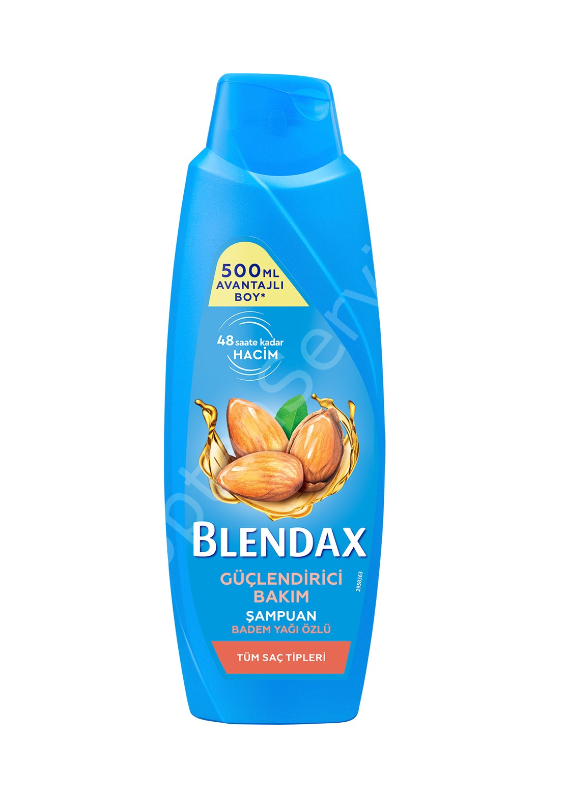 BLENDAX ŞAMPUAN 500ML GÜÇLENDİRİCİ BAKIM BADEM YAĞI ÖZLÜ TÜM SAÇ TİPLERİ