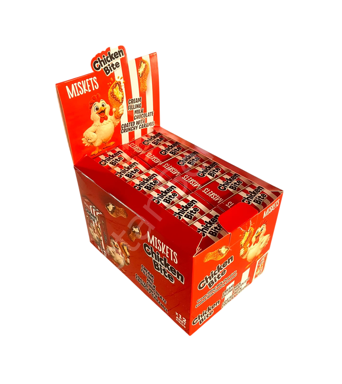Miskets Chicken Bite Beyaz Çikolatalı Bİsküvi 50 gr 12 Adet