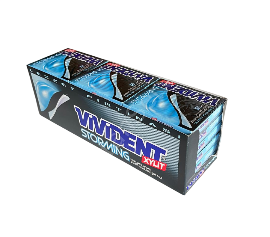 Vivident Storming Yeşil Nane Aromalı Sakız 33 gr 18 adet