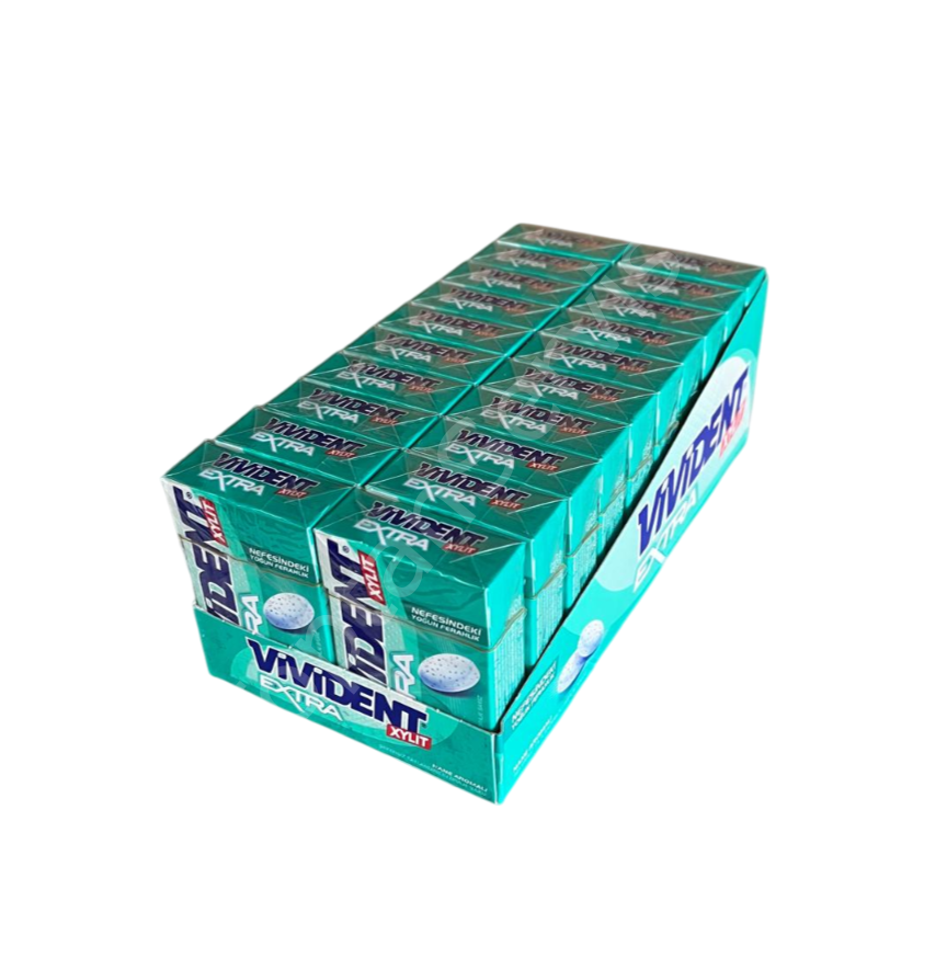 Vivident Box Extra Nane Aromalı Draje Sakız 21 gr 20 adet