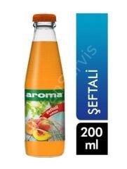 Aroma Şeftali Nektarı Meyve Suyu 200 ml 24 Adet