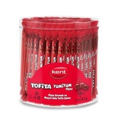 Kent Tofita Yumiyum Vişne Aromalı Şeker 120 Adet