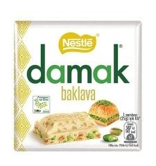 Nestle Damak Antep Fıstıklı Baklavalı Beyaz Kare Çikolata 60gr 6 Adet