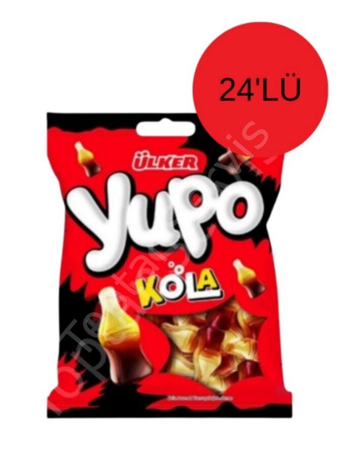 Ülker Yupo Jelibon Kola Aromalı Yumuşak Şekerleme 80 gr 24 Adet