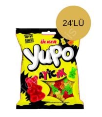 Ülker Yupo Jelibon Ayıcık Karışık Meyve Aromalı Yumuşak Şekerleme 80 gr 24 Adet
