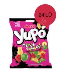 Ülker Yupo Jelibon Meyve Bahçesi Aromalı Yumuşak Şekerleme 80 gr 24 Adet