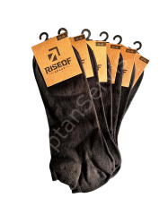 Rise Of Socks Pamuklu Çorap Siyah Renk 6 lı 43-46 Beden