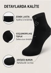 Rise Of Socks Pamuklu Çorap Siyah Renk 6 lı 39-42 Beden
