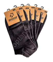 Rise Of Socks Pamuklu Çorap Siyah Renk 6 lı 39-42 Beden