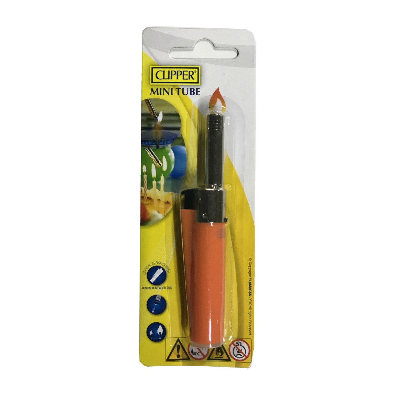 Clipper Mini Tube Mutfak Çakmağı Turuncu