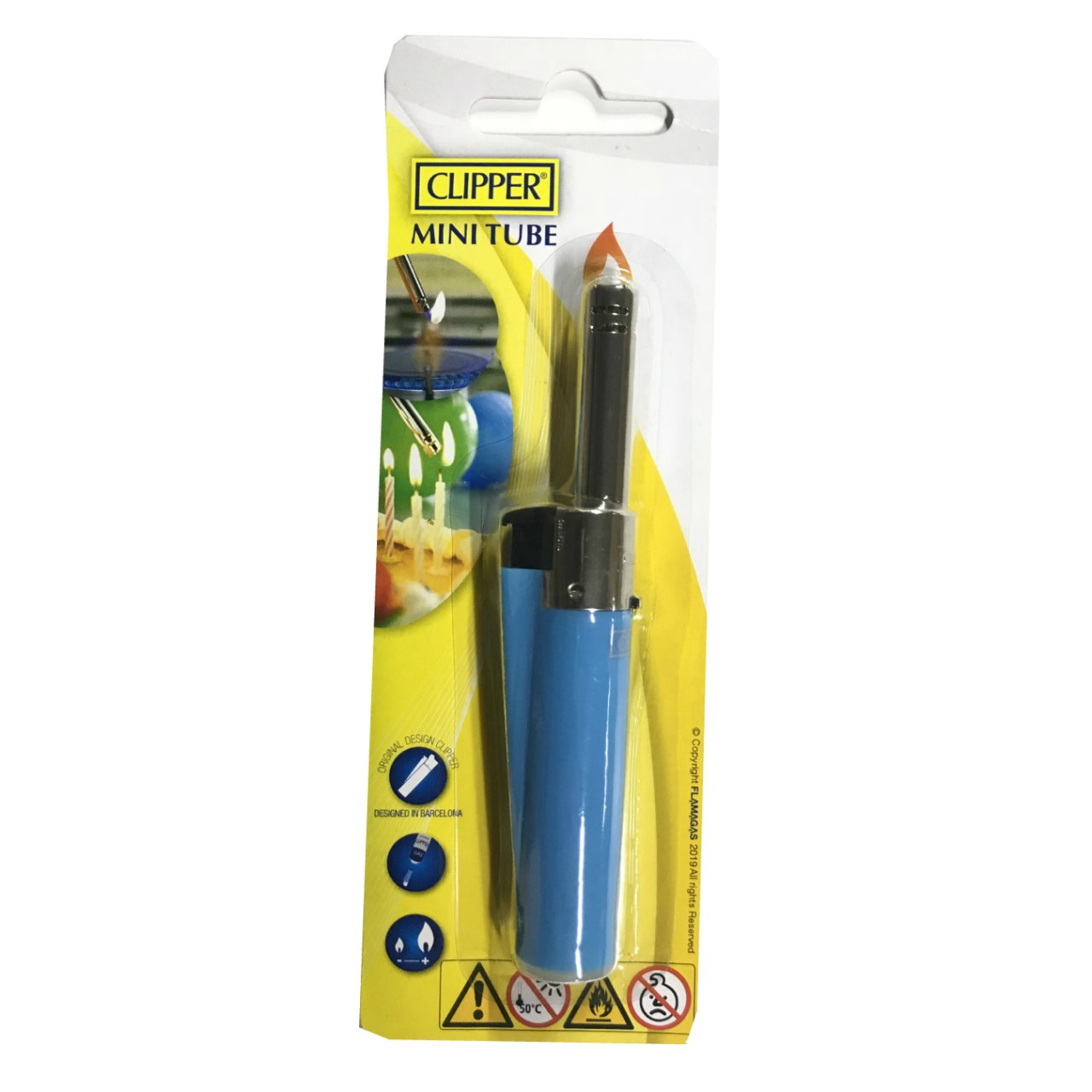Clipper Mini Tube Mutfak Çakmağı Mavi