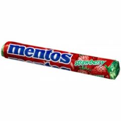 Mentos Çilek Aromalı Şeker 37,5 gr 20 Adet