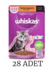 Whiskas Kümes Hayvanlı Yavru Kedi Maması 85 gr 28 Adet