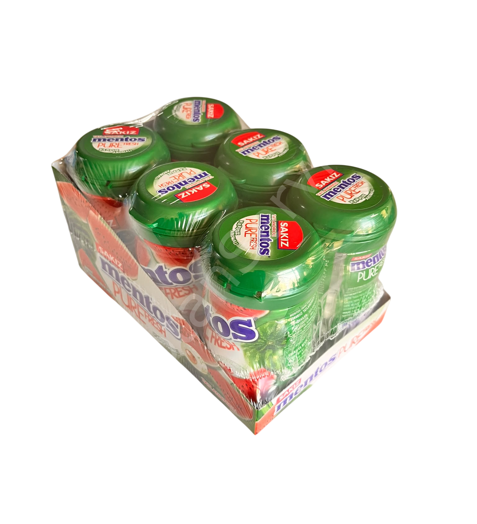 Mentos Pure Fresh Karpuz Aromalı Draje Sakız 90 gr 6 Adet