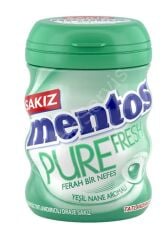 Mentos Pure Fresh Yeşil Nane Aromalı Draje Sakız 60 gr 4 Adet