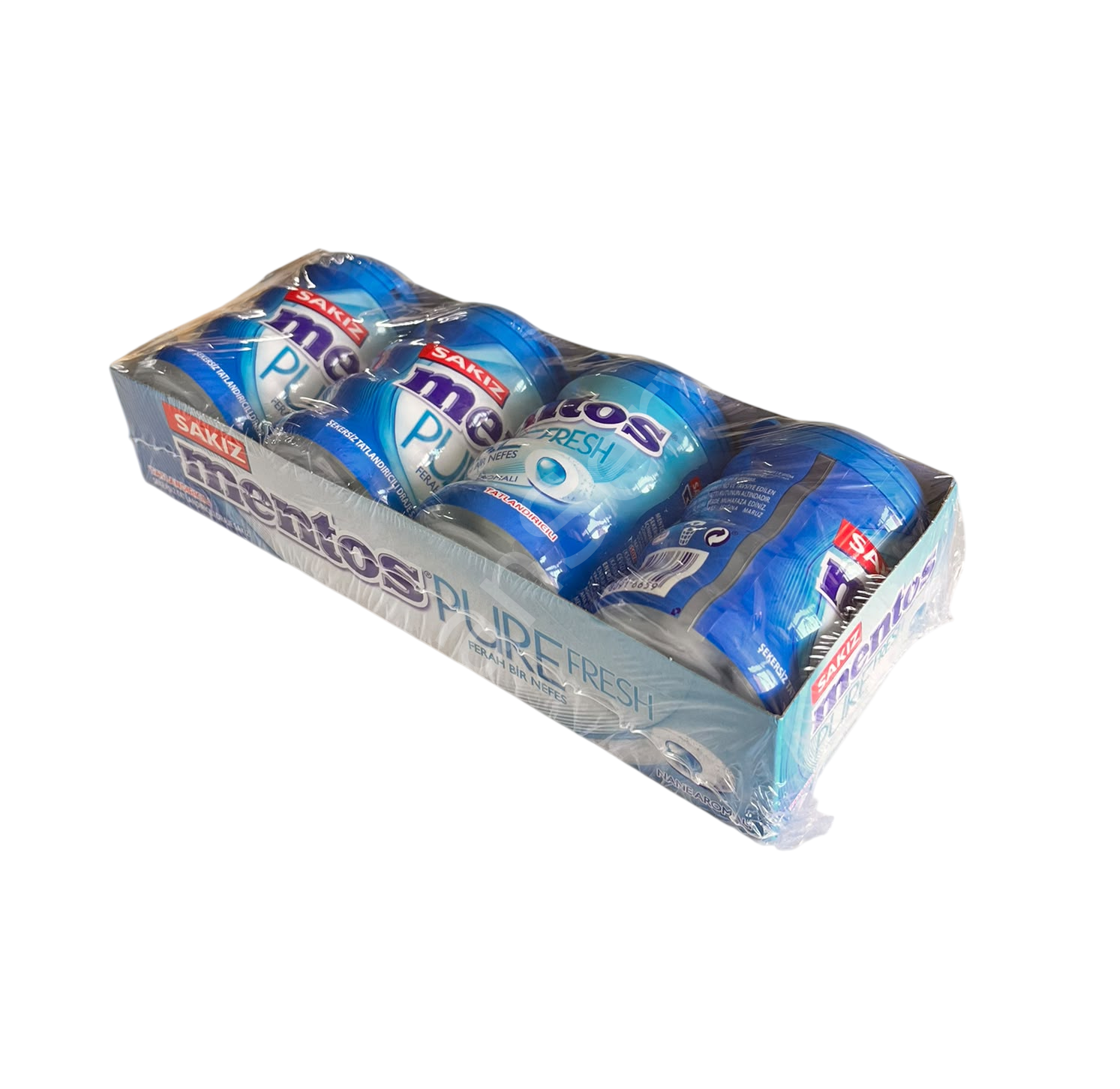 Mentos Pure Fresh Nane Aromalı Draje Sakız 60 gr 4 Adet
