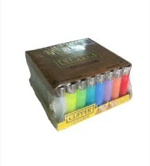 Clipper Micro Soft Renkli Taşlı Çakmak 48 Adet 8585