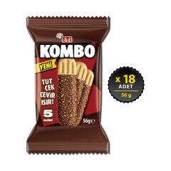 Eti Kombo Tekli Bisküvi 56 gr 18 Adet