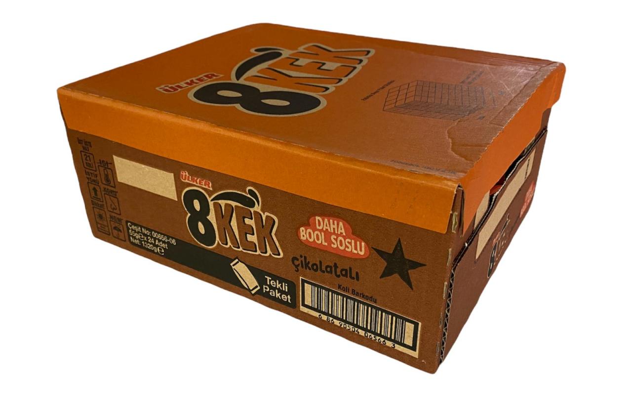 Ülker Dankek Sekiz Kek Çikolatalı 55 gr 24 adet