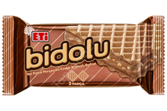 Eti Bidolu Fındık Kremalı Yer Fıstığı Parçacıklı Gofret 36 gr 24 Adet
