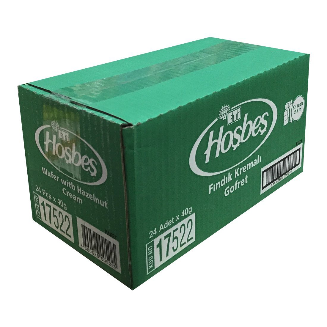Eti Hoşbeş Fındıklı Gofret 40 gr 24 adet