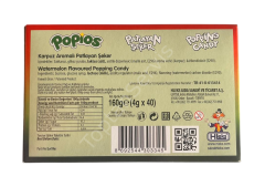 Popios Karpuz Aromalı Patlayan Şeker 4 gr 40 Adet
