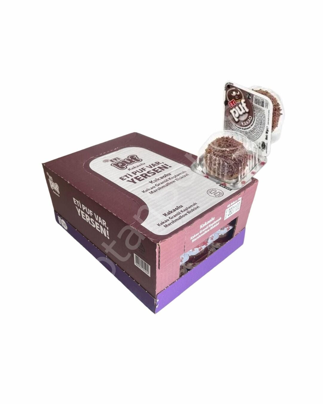 Eti Puf Kakaolu Marshmallow Bisküvi 18gr 48 adet