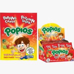 Popios Tutti Frutti Aromalı Patlayan Şeker 4 gr 40 Adet