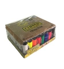 Clipper Pocket Renkli Taşlı Çakmak 48 Adet 9686