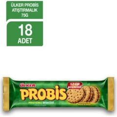 Ülker Probis Atıştırmalık Bisküvi 75 gr 18 adet