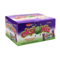 Ekşiyüz Böğürtlen Aromalı Şekerli Sakız 100 Adet