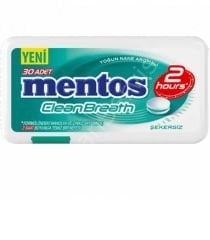 Mentos Clean Breath 2 Saat Yoğun Nane Aromalı Tablet Şeker 21 gr 12 Adet