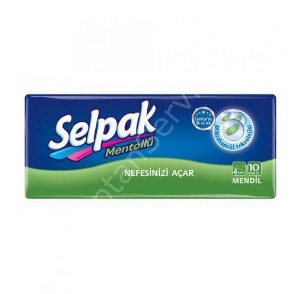 Selpak Menthol Cep Mendil 10'lu