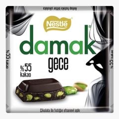 Nestle Damak Gece Antep Fıstıklı Bitter Çikolata Kare 60g 6 adet