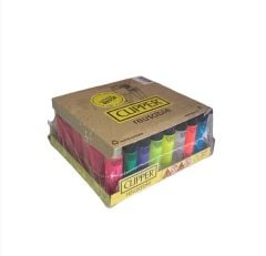 Clipper Pocket Renkli Şeffaf Taşlı Çakmak 48 Adet 3592