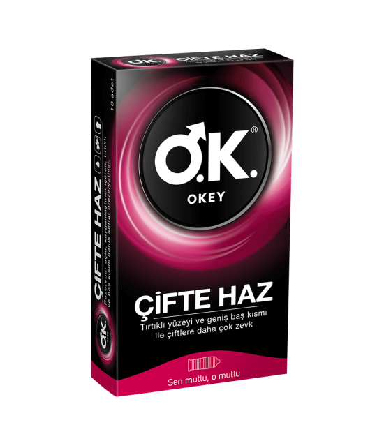 Okey Prezervatif Çifte Haz 10 lu Paket