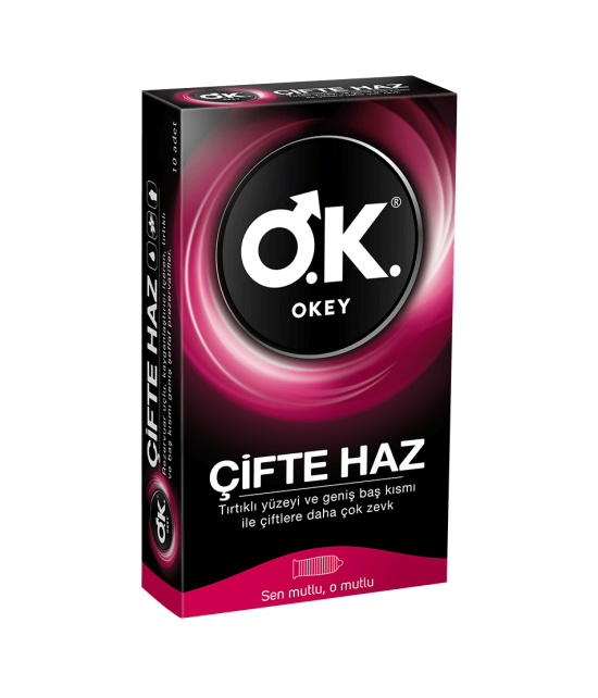 Okey Prezervatif Çifte Haz 10 lu Paket