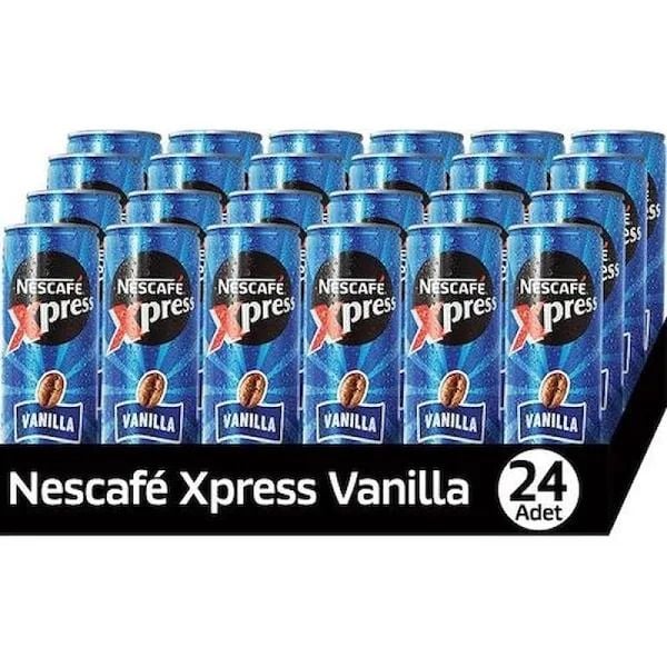 Nescafe Xpress Vanilla Soğuk Kahve 250 ml 24 Adet