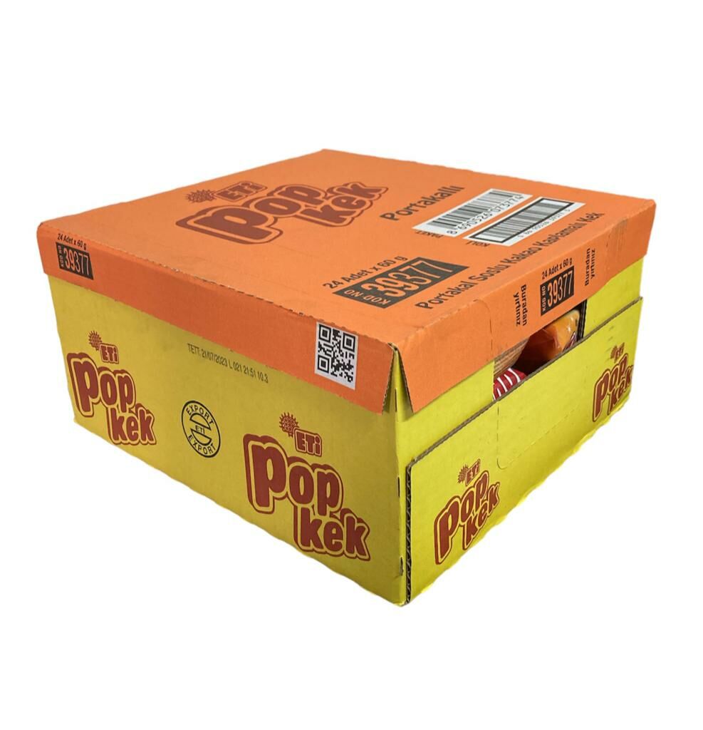 Eti Popkek Portakallı Kek 60 gr 24 adet
