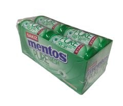 Mentos Pure Fresh Yeşil Nane Aromalı Draje Sakız 30 gr x 12 Adet